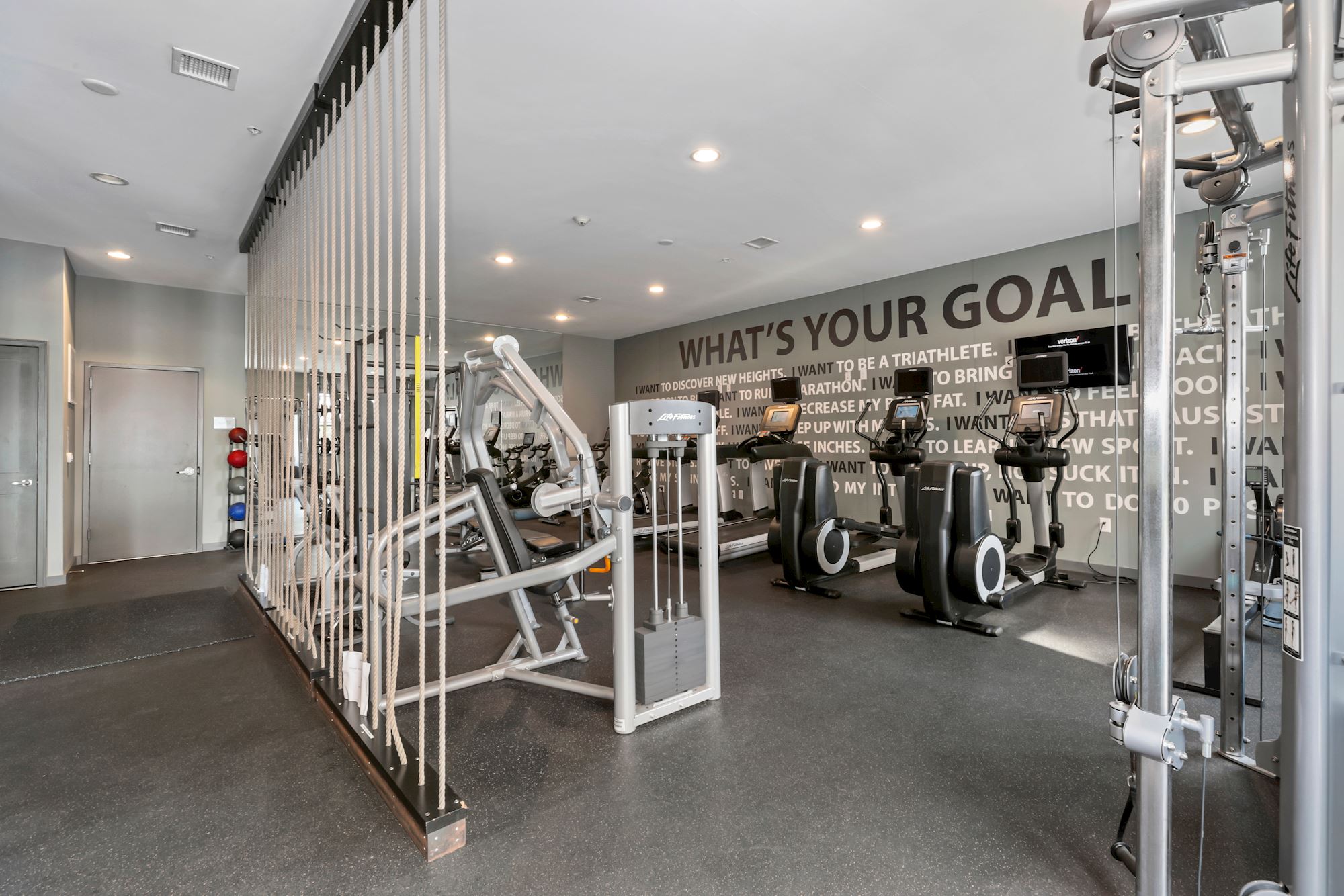 In the Artisan Series fitness center, what's your goal?