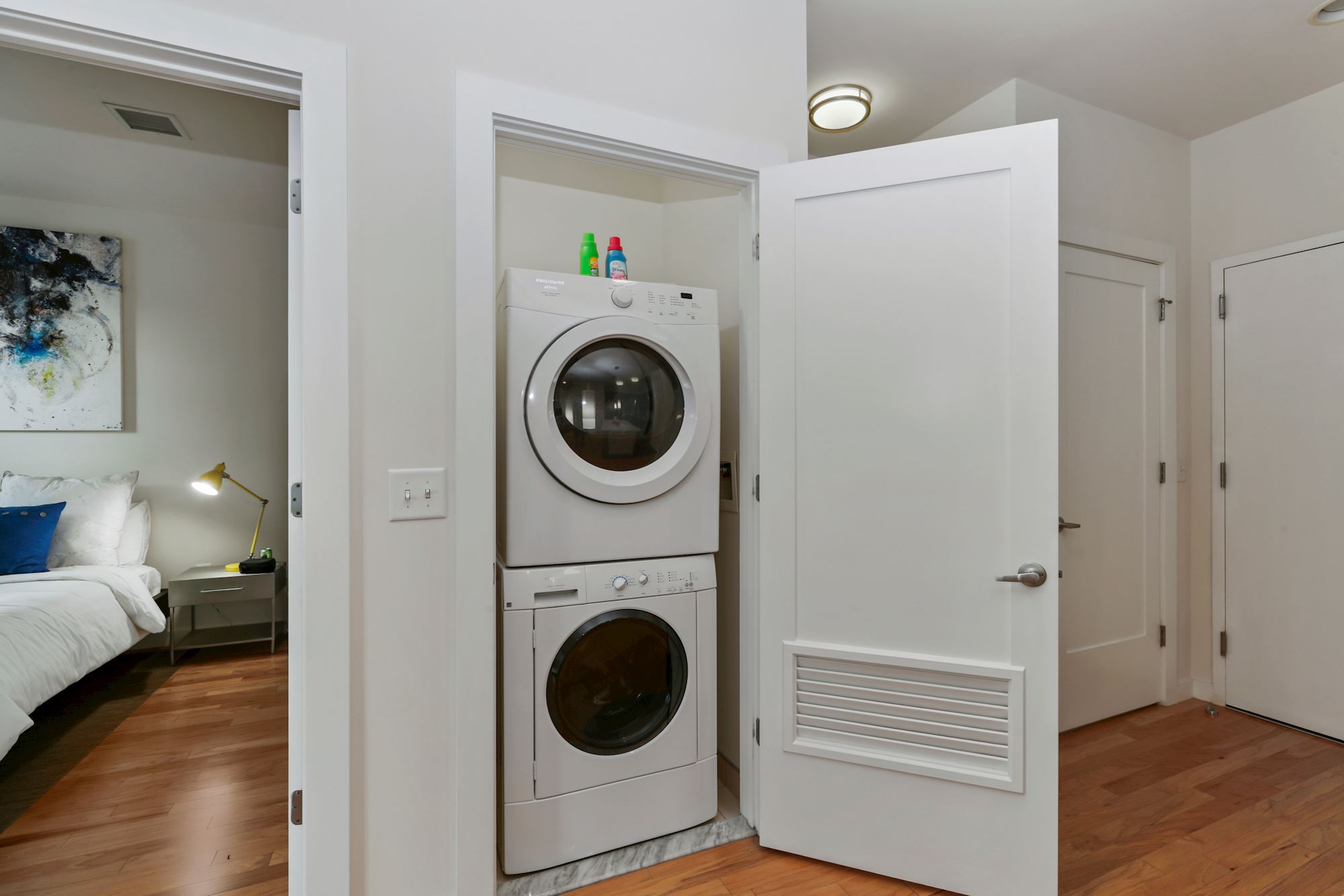 Full sized washer and dryer in every apartment home
